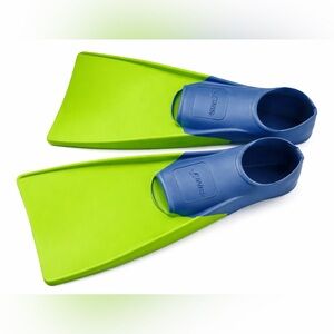 Finis Blue and Green Swim Fins